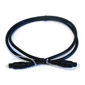 Premium Optical Toslink Audio Cable for Xbox 360, PS3, Tivo, HDTV, A/V Receiver, Cablebox, etc. 3 Feet (1Meter)
