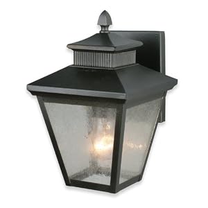 Royce Lighting RL2130 3NI Weston Outdoor Wall Lantern Natural Iron with Seeded Globe by 