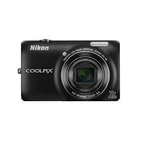 Nikon COOLPIX S6300 16 MP Digital Camera with 10x Zoom NIKKOR Glass Lens and Full HD 1080p Video (Black): Camera &amp; Photo