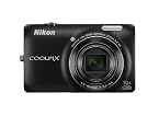 Nikon COOLPIX S6300 Point & Shoot Camera with 16MP, 10x Optical Zoom and 2.7 inch Screen (Black)