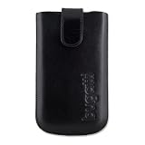 bugatti Ledertasche SlimCase f&uuml;r Apple iPhone 4, IV, schwarz, Leder Tasche