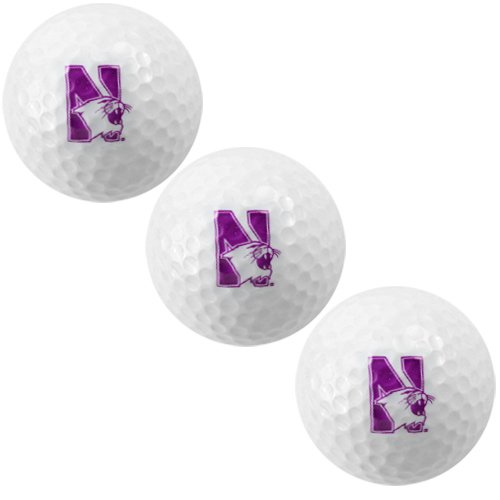 Northwestern Wildcats 3-pack Team Logo Golf Balls