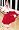 Red w/ White Poodle
