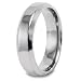 Beveled Edge Polished Titanium Ring (6mm) - Sizes 6 - 13