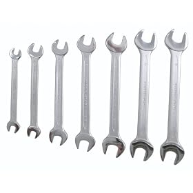 Wiha 35096 Open End Metric Wrenches, 7-Piece