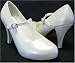 Pearl White Wedding Platform Maryjane Pumps