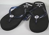Dallas Cowboys Womens Wedge Flip Flop Slippers