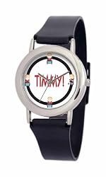 South Park Men's D1553SS414 Torino Collection Timmy Black Plastic Strap Watch