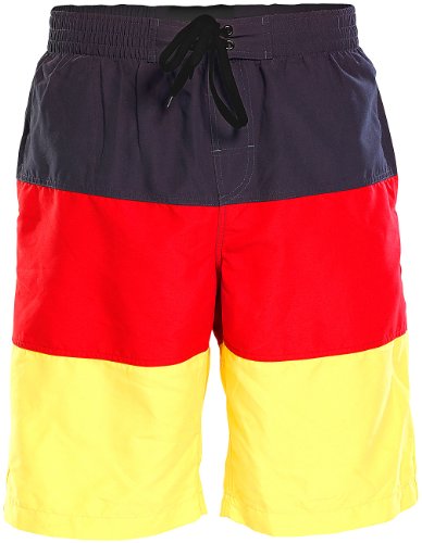 Speeron Badeshorts im schwarz-rot-goldenen Deutschland-Design, Gr. XL