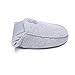 Ofoot Men's & Women's Cozy Cotton Closed Toe Memory Foam Anti-slip Indoor Slippers with Buttons Design
