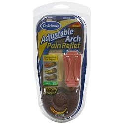 Dr Scholl's Adjustable Arch Pain Relief Orthotics, Men's 8-13, 1-Pair Packages (Pack of 2)