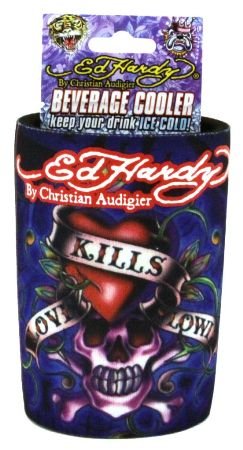 Don Ed Hardy Tattoo Can Coozie Koozie Cooler NEW 1