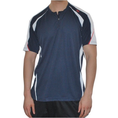 Cover image : Mens Wilson Blue Dri-Fit Tennis Shirt. 100% authentic designer casual sports jersey made with top quality absorption material and classic tailoring that fits fantastic！ Great top to wear for all types of sports and leisure activities！
