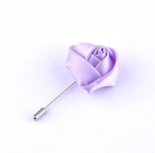 Wedding Groomsman Handmade Cloth Roses Brooch Temperament Badge Emblem Men's Lapel Flower (color 14)