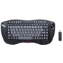 DSI 2.4GHz Wireless Keyboard with Optical trackball, Black, FK-760