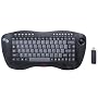 DSI 2.4GHz Wireless Keyboard with Optical trackball, Black, FK-760