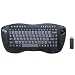 DSI 2.4GHz Wireless Keyboard with Optical trackball, Black, FK-760