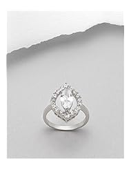 White CZ Ring In 92.5 Sterling Silver