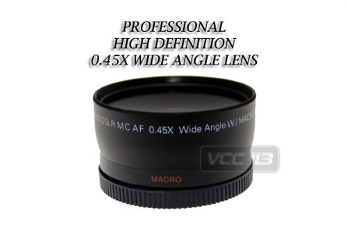 Zeikos  ZE-WA58B  58mm 0.45X  high definition Super Wide Angle lens with Macro attachment, includes lens pouch and cap covers (Life Time Warranty)
