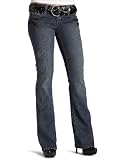 Mimic Junior's Belted Boot Cut Jean, Dark Tint, 11