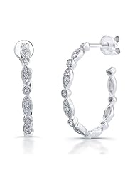 0.07 total carat Round Brilliant Cut Designer Drop Dangle Earrings Earrings in 14k Gold