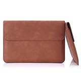 MoKo Surface Book 13.5 Inch Laptop Sleeve Bag, PU Leather Protective PC Notebook Carrying Case Cover for Microsoft Surface Book 13.5