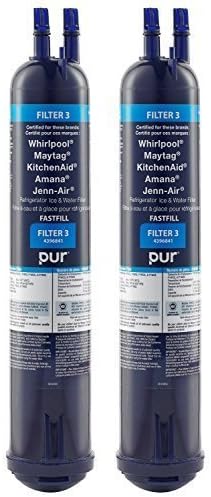 Whirlpool 4396841P PUR Push Button Side-by-Side Refrigerator Water Filter, 2-Pack by Whirlpool