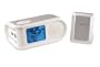 Maverick R-395 Color-Coded LCD Weather Station and AM/FM Radio with Atomic Alarm Clock (Silver)