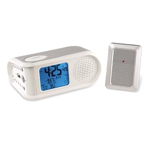 Maverick R-395 Color-Coded LCD Weather Station and AM FM Radio with Atomic Alarm Clock...