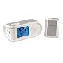 Maverick R-395 Color-Coded LCD Weather Station and AM/FM Radio with Atomic Alarm Clock (Silver)
