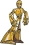 Star Wars Lucas Films C3PO Robot iron On Movie Patch