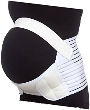 Maternity Support Belt by THE BLUSHING BABY (Medium, White)