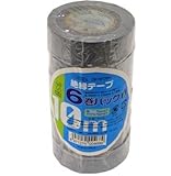 絶縁テープ１０ｍ　灰　６巻パック