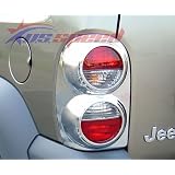 2002-2007 Jeep Liberty Chrome Tail Light Covers 2PC by CWZ