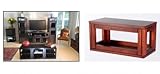 Open Cube - Merlot - 18" x 9" x 9" (Merlot) (9"H x 18"W x 9"D)