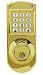 Electronic Keyless Deadbolt System - Bright Brass