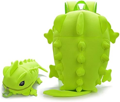 OSdream Breathable Mesh Cotton Dinosaur Monster Backpack/students Backpacking Packs for Men and Women (green)
