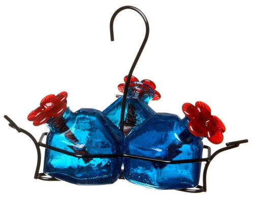 Bouquet 3 Hummingbird Feeder Aqua