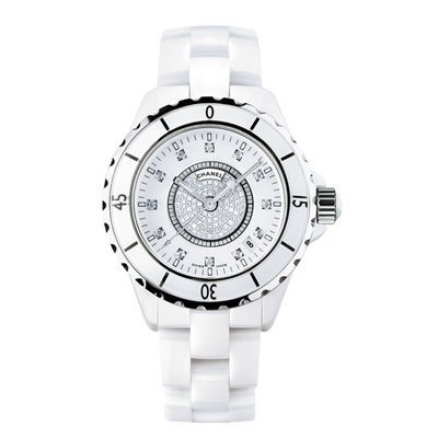 Chanel J12 White Diamond Pave Ladies Watch H2123