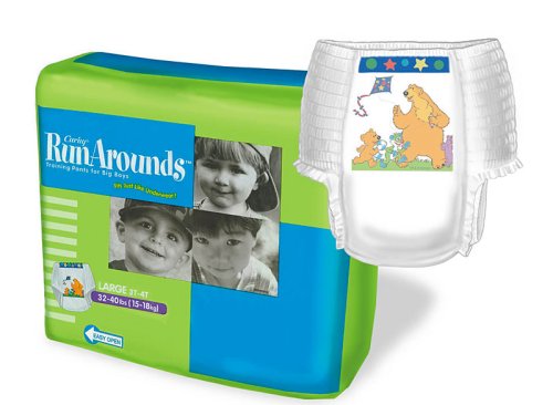 CURITY® RunArounds Training Pants, Large Boy: 32-40 lbs. (4 bags = 96 total)