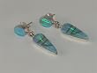 Navajo Indian Jewelry Opal Earrings - ER-0019