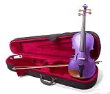 4-4 Full Size Violin in Purple With Case and Rosin