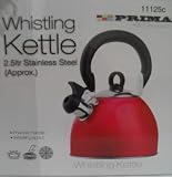 PINK WHISTLING KETTLE 2.5 Ltr S/ STEEL GAS/ELECTRIC