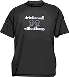 Drinks Well With Others Beer Mug Logo Men's tee Shirt in 12 colors Small thru 6XL