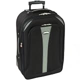 Large 26 Inch Expandable Suitcase (Black/Silver)