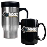 San Jose Sharks Coffee Cup & Travel Mug Gift Set