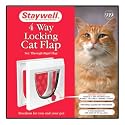 Staywell 4 Way Locking Cat Flap (White) (919EFS)
