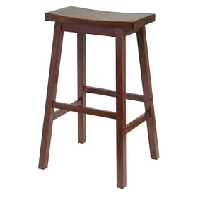 Click here to buy Winsome Wood 29-Inch Saddle Seat Stool, Walnut by Winsome.