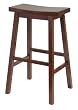 Winsome Saddle Seat 29-Inch Bar Stool, Walnut