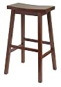 Winsome Saddle Seat 29-Inch Bar Stool, Walnut